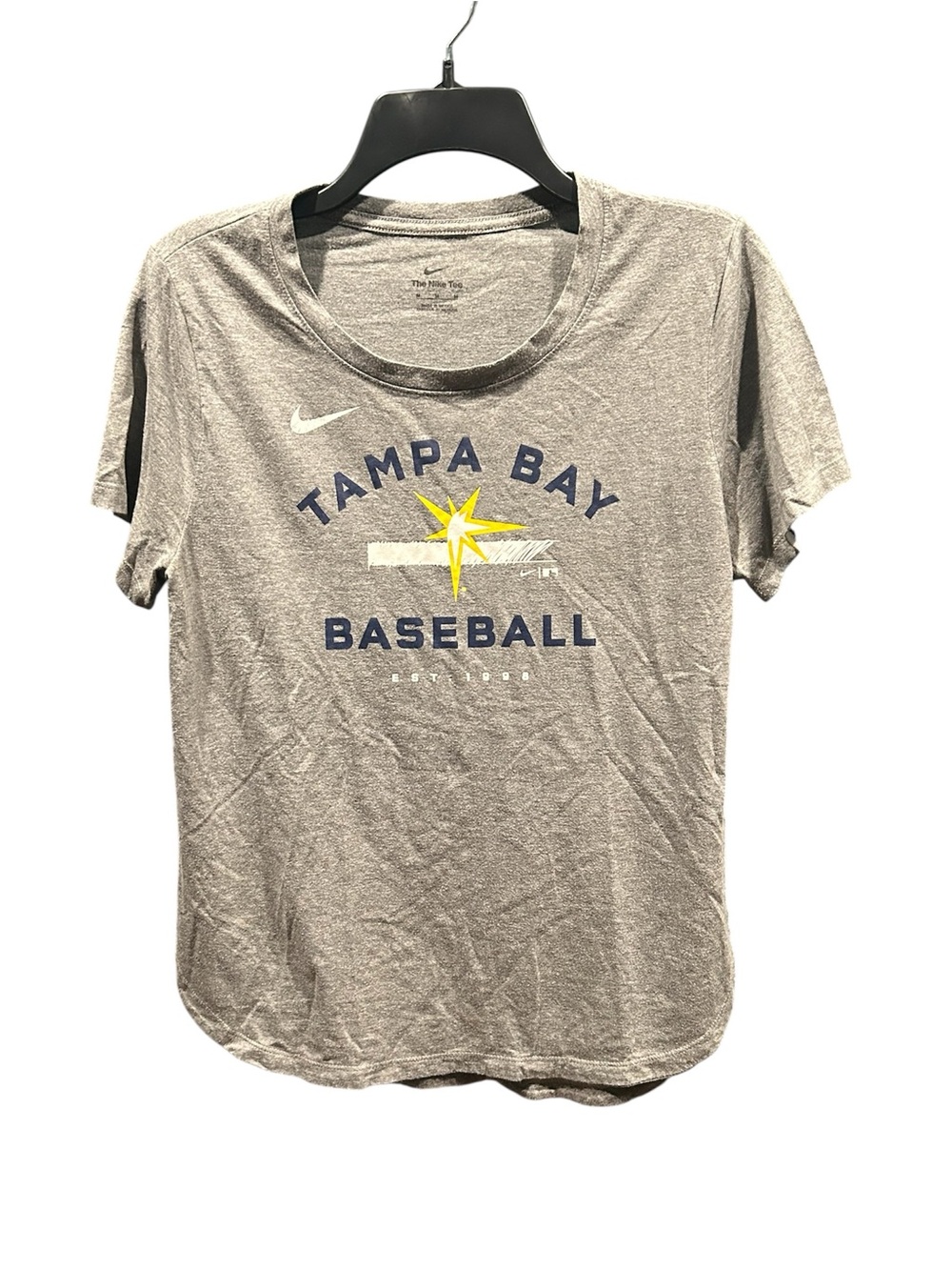Nike Tampa Bay Baseball Women's Gray Graphic Tee